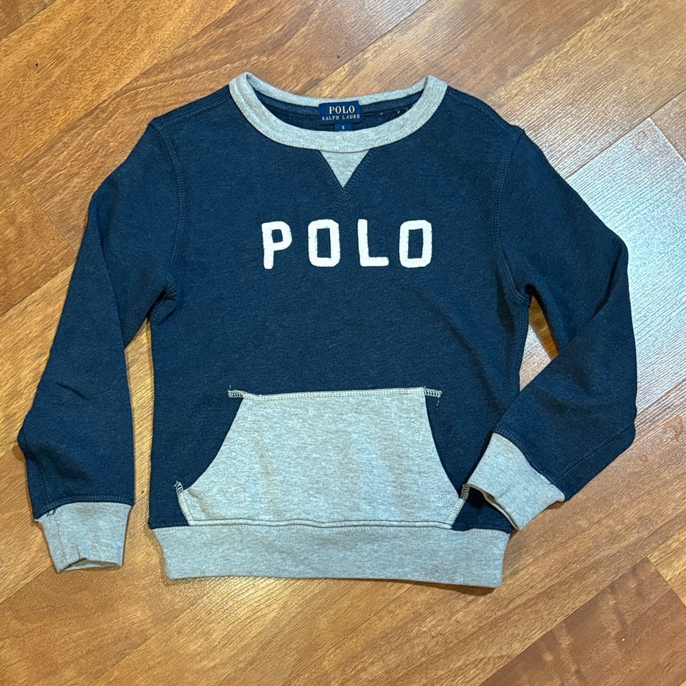 Polo Ralph Lauren Logo Fleece Sweatshirt Boys Size 5